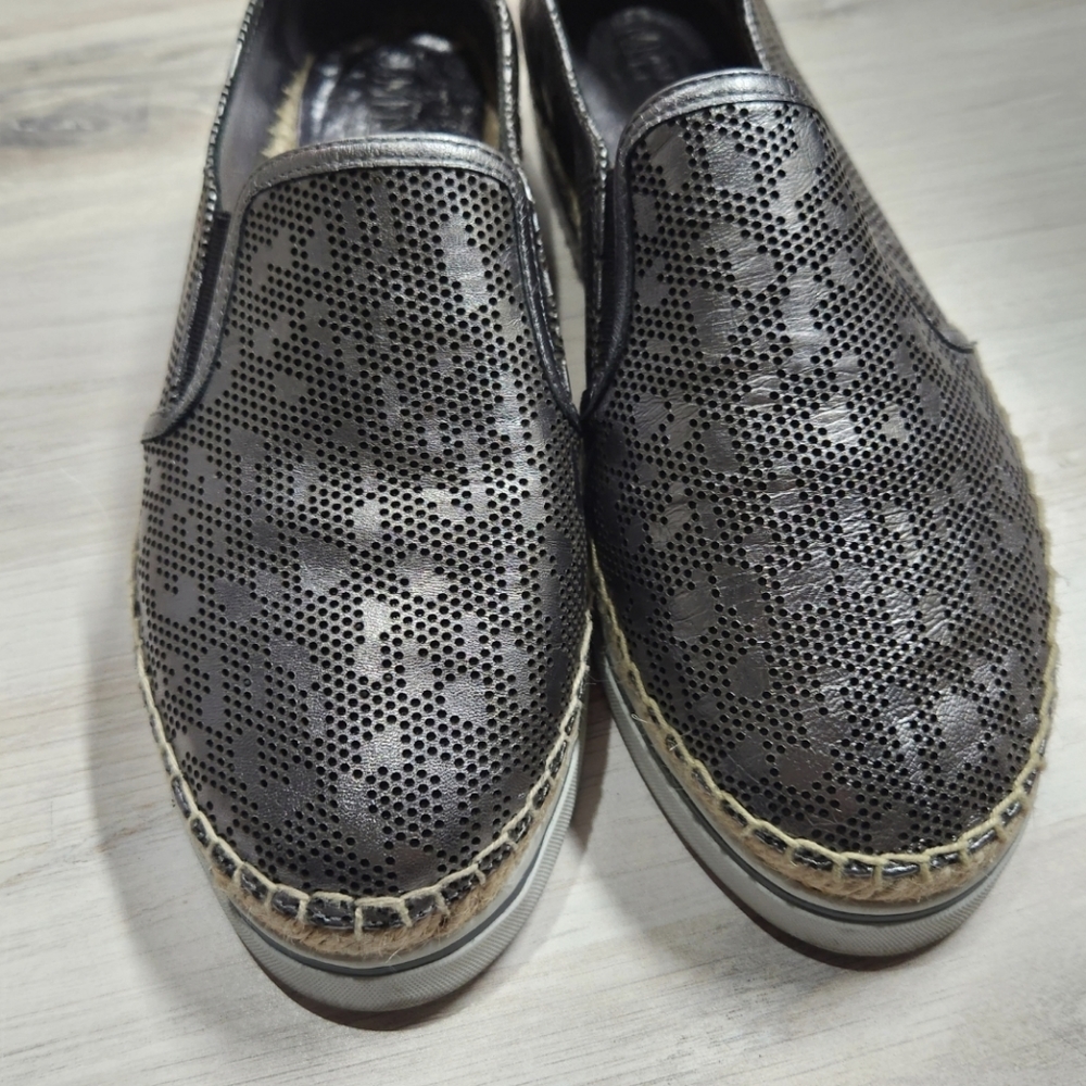 Jimmy Choo Dawn Lasered Leopard-Print Espadrilles - Picture 4 of 10